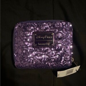 Disney Purple Sequin Wallet